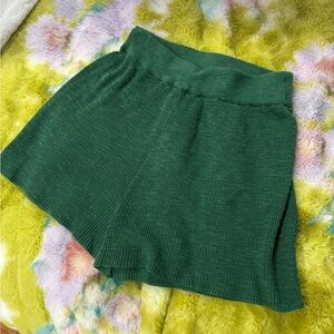 Free People Green Knit Women's Shorts